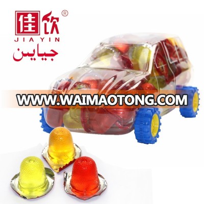 Assorted mini fruit jelly in car shape jar