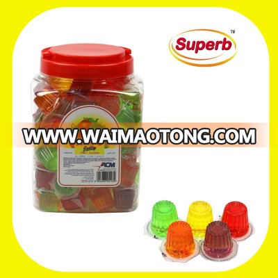 mini fruit jelly candy in jars